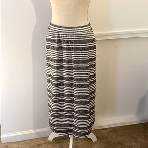 T by Talbots STRIPE MAXI SKIRT